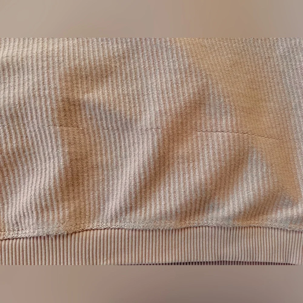 aerie Beyond Oversized Light Pink Quarter Zip Size Small 100% Cotton - Picture 14 of 16